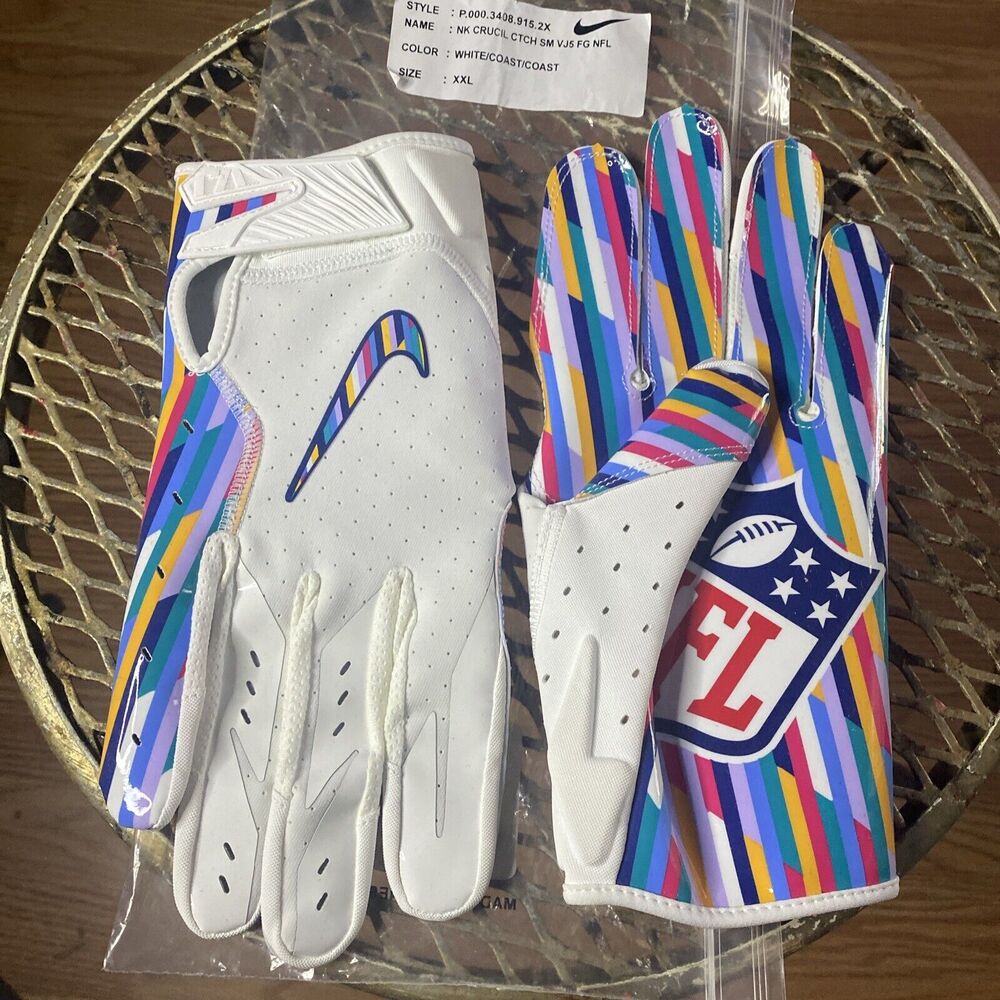 Nike NFL Vapor Jet 5.0 Crucial Catch Football Gloves Men XXL New Without Tags